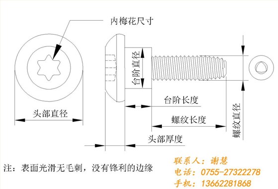 不銹鋼非標(biāo)螺絲